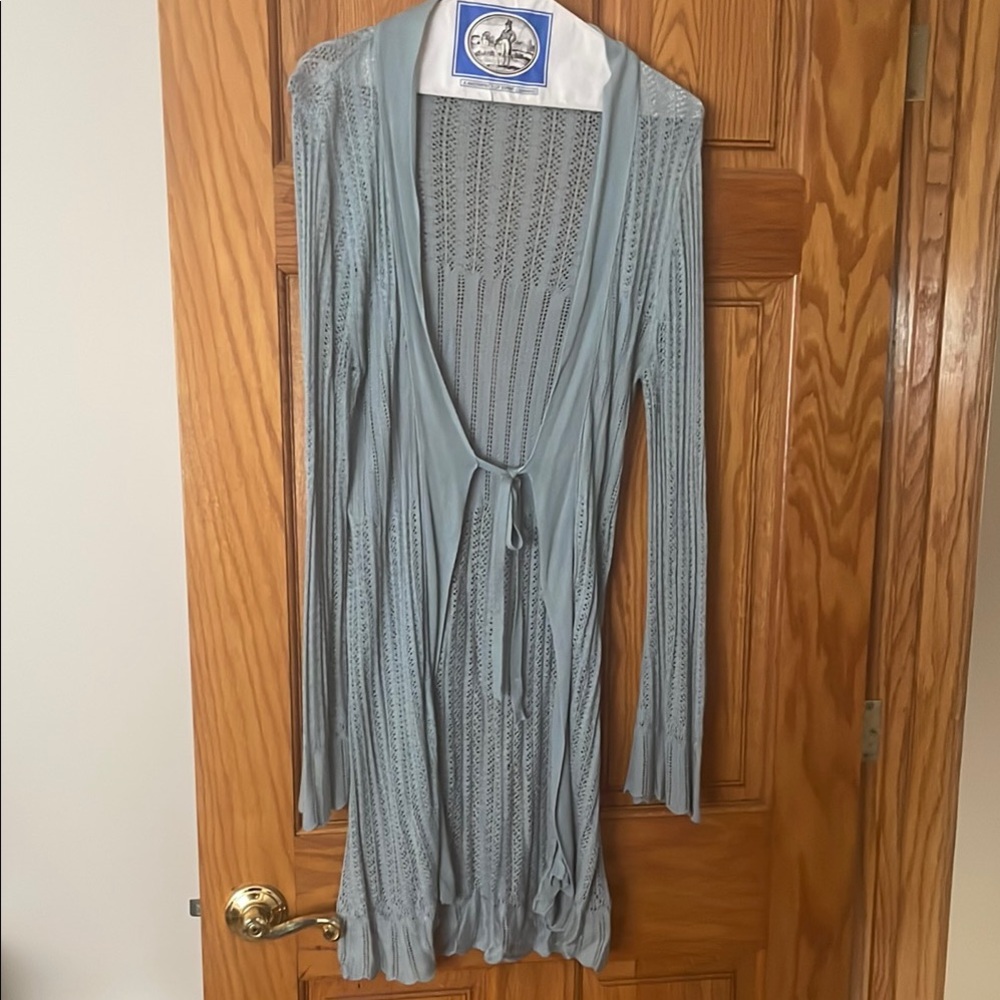 Cabi. Light Blue Knit Cardigan